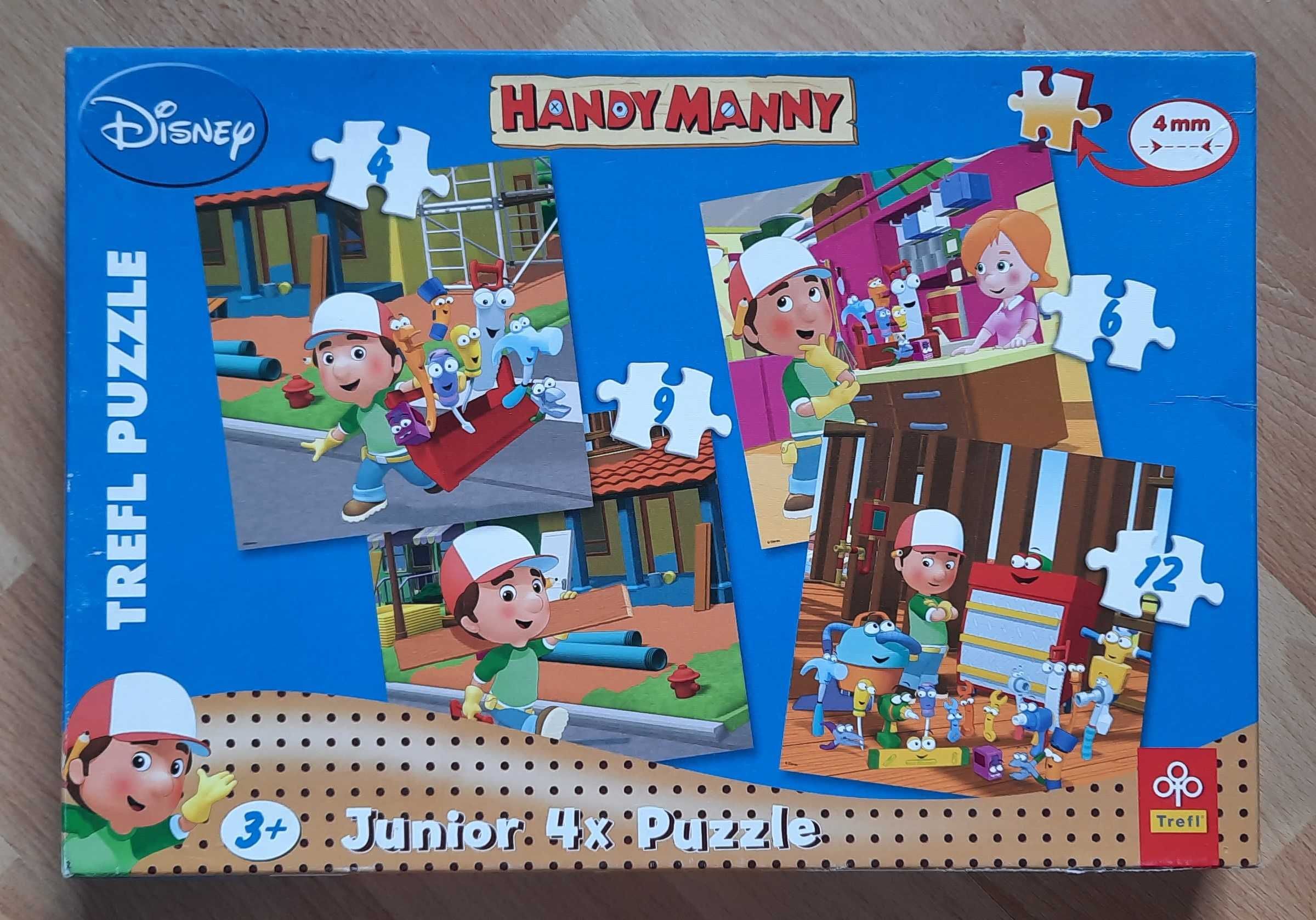Handy Manny - Maniek Złota Rączka  Puzzle Trefl 4w1  2+