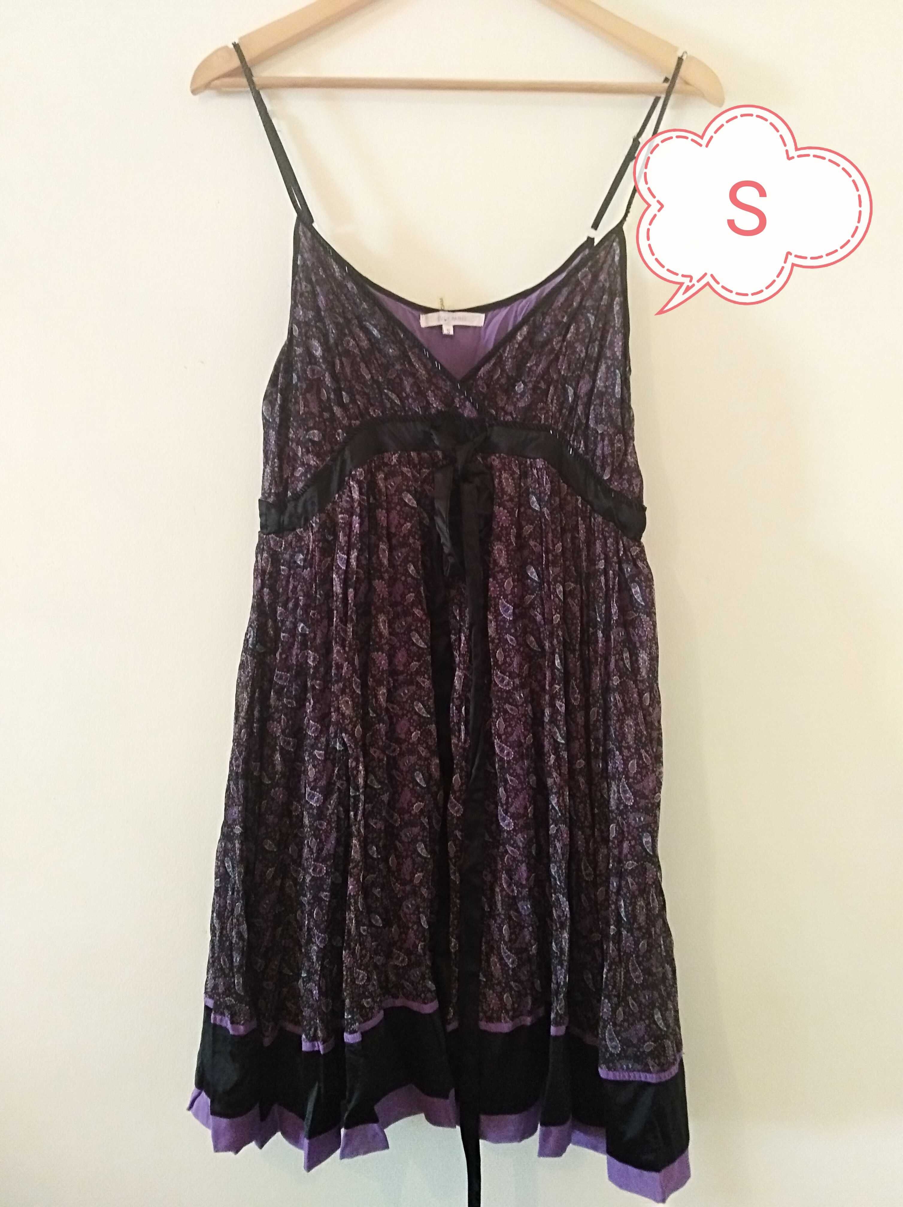 Vestido alças verão tamanho S (busto 40cm)