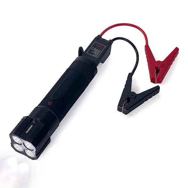 Choetech jump starter z powerbankiem 8000mAh - latarka LED czarny (TC0
