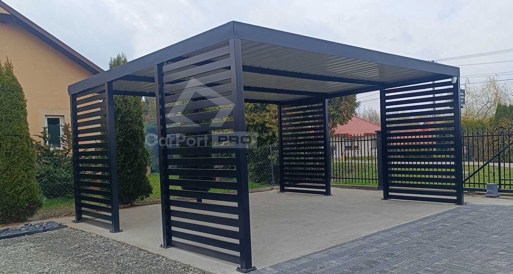 CarPort PREMIUM - wiata samochodowa 5x5  dodatkowa zabudowa  CP114