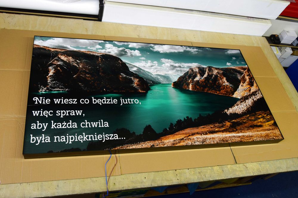 Podświetlany obraz LED, Świecące obrazy, Krajobraz, Fototapeta LED, 3D