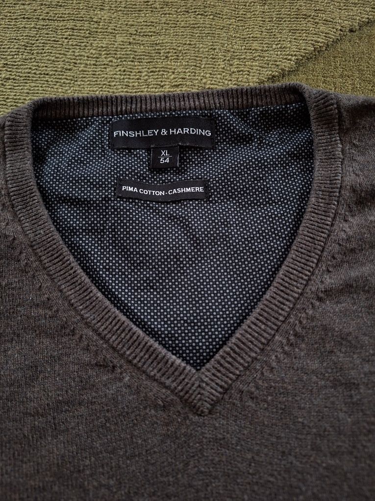 Sweter z kaszmirem Finshley & Harding rozm. XL (54)