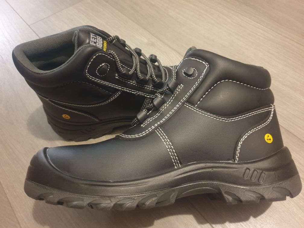 Buty robocze trzewiki wysokie r. 43 czarne Safety Jogger męskie