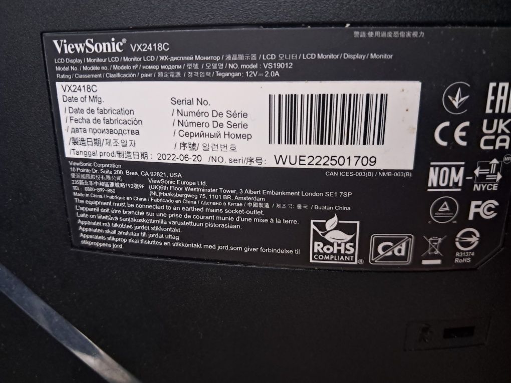 Монітор Omni ViewSonic vx2418c