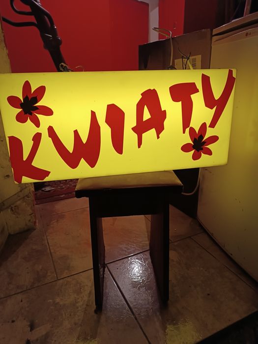 Reklama kwiaciarnia świetlna 640x280x140