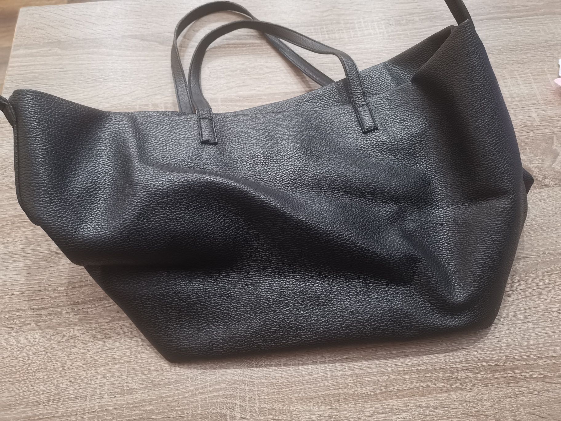 Torba typu shopper paulina schaedel damska czarna torebka