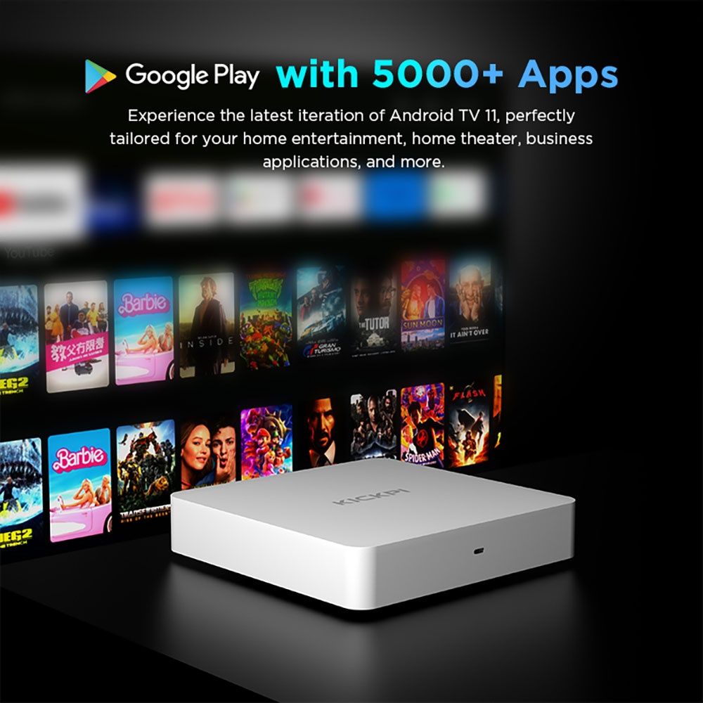 Смарт ТВ приставка Kickpi KP1 NETFLIX 2/32 Гб Android TV 12 Smart Box