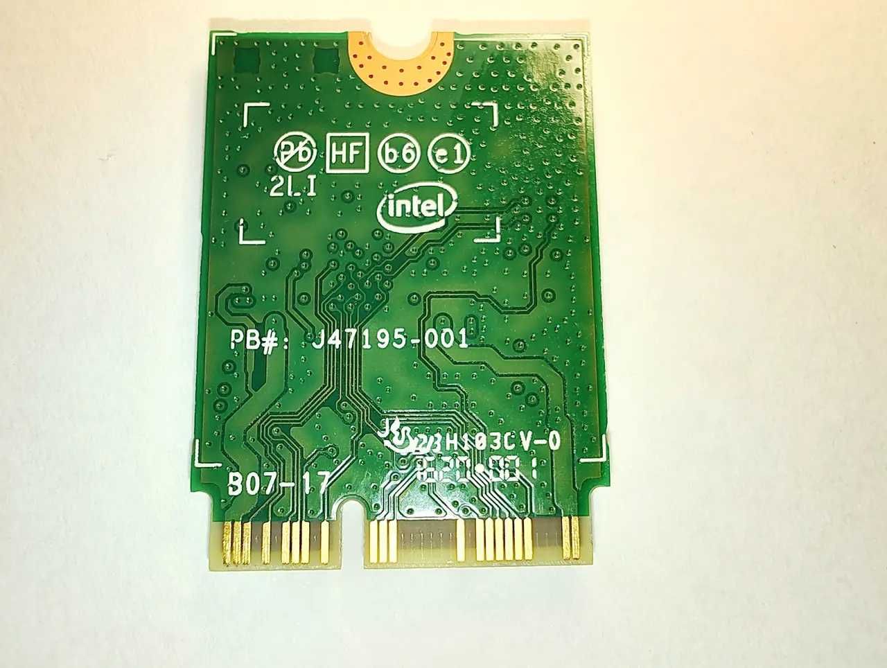 9560NGW Wi-fi+BT модуль M.2 Intel Wireless-AC 9560NGW  2,4 GHz/5 GHz