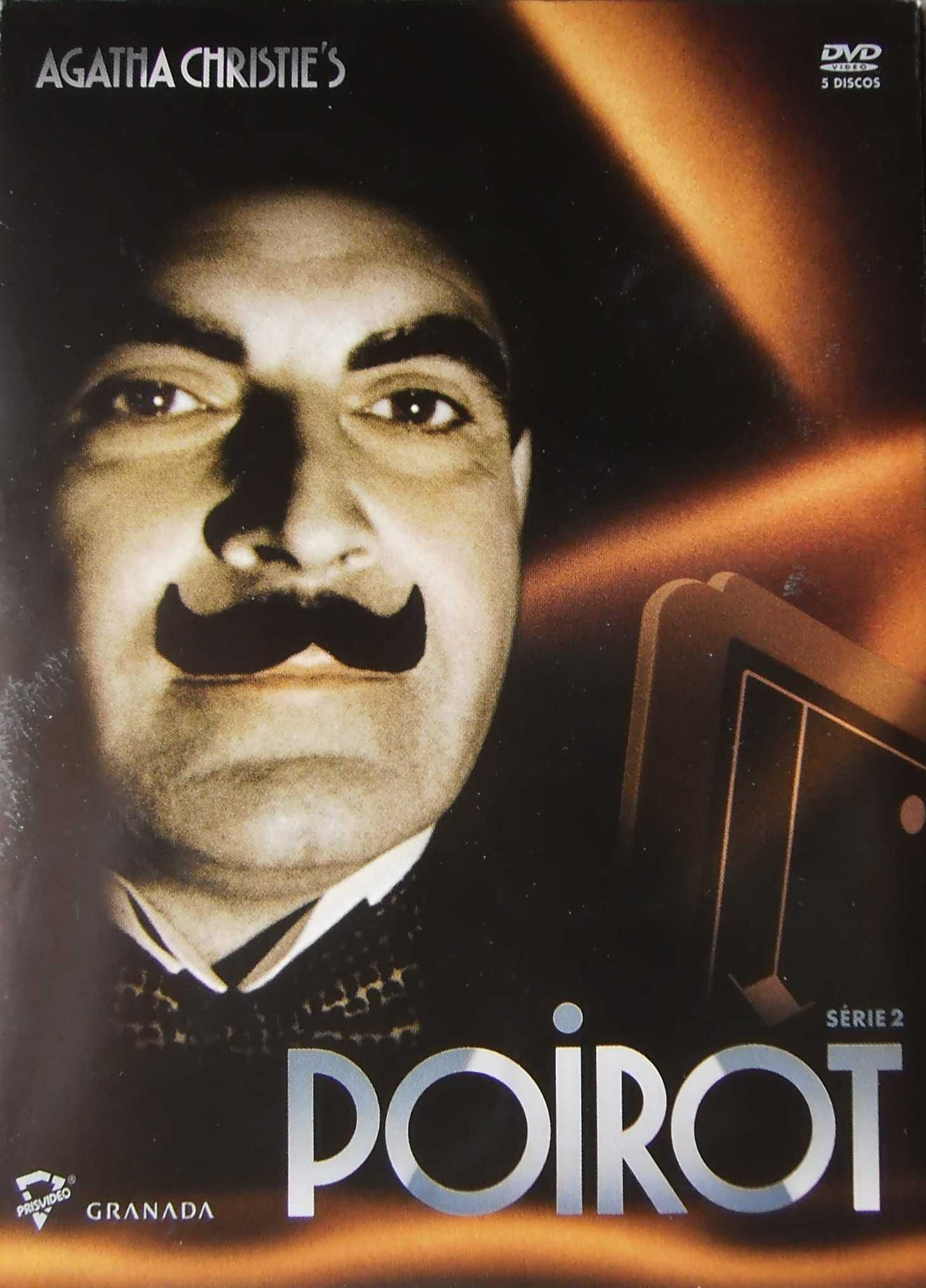 Conjunto Packs DVDs "Agatha Christie's Poirot" 4 Séries - 37 episódios