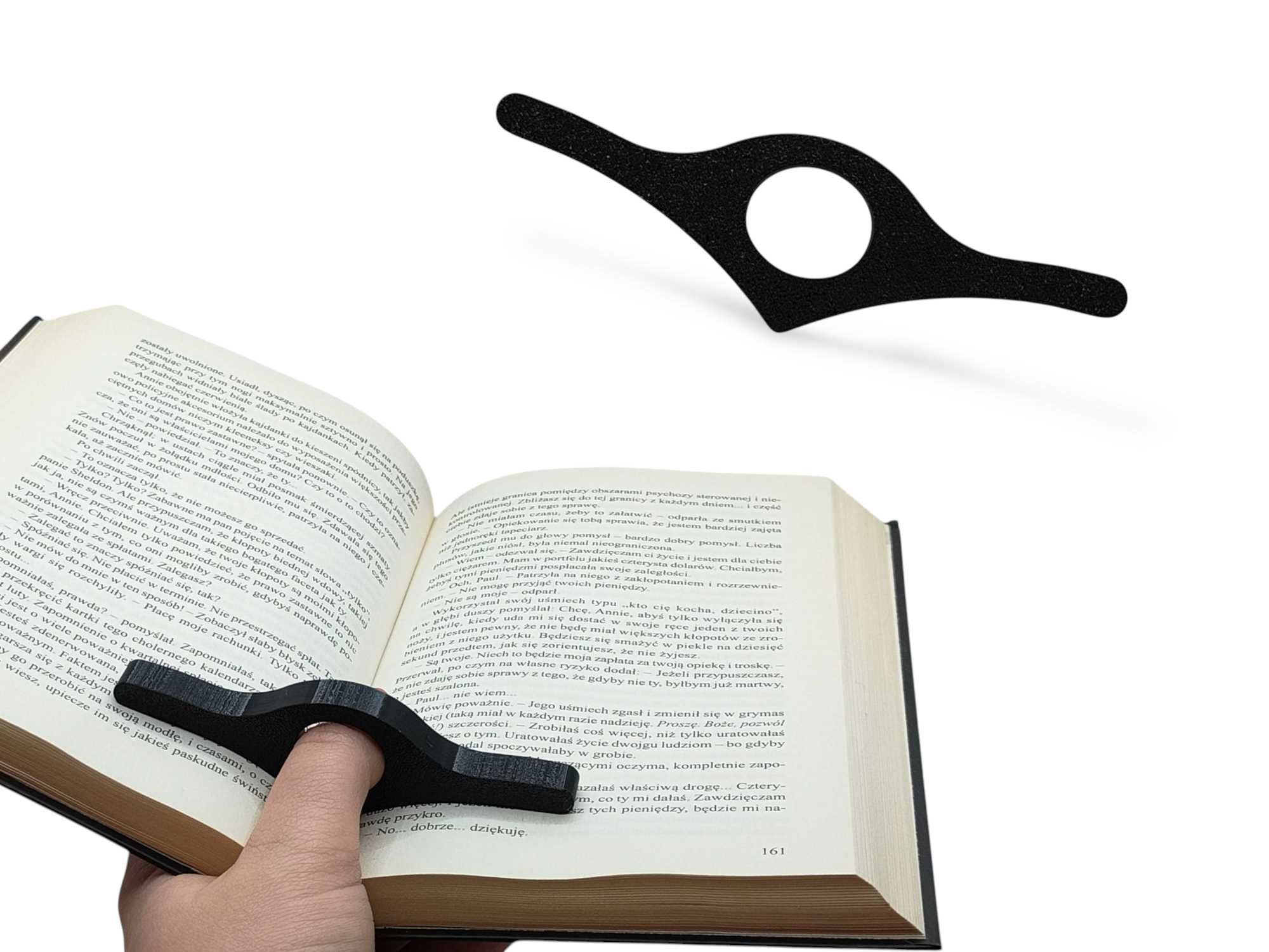 Ergonomiczny Uchwyt do Czytania Książek / Rozwieracz do książki Czarny