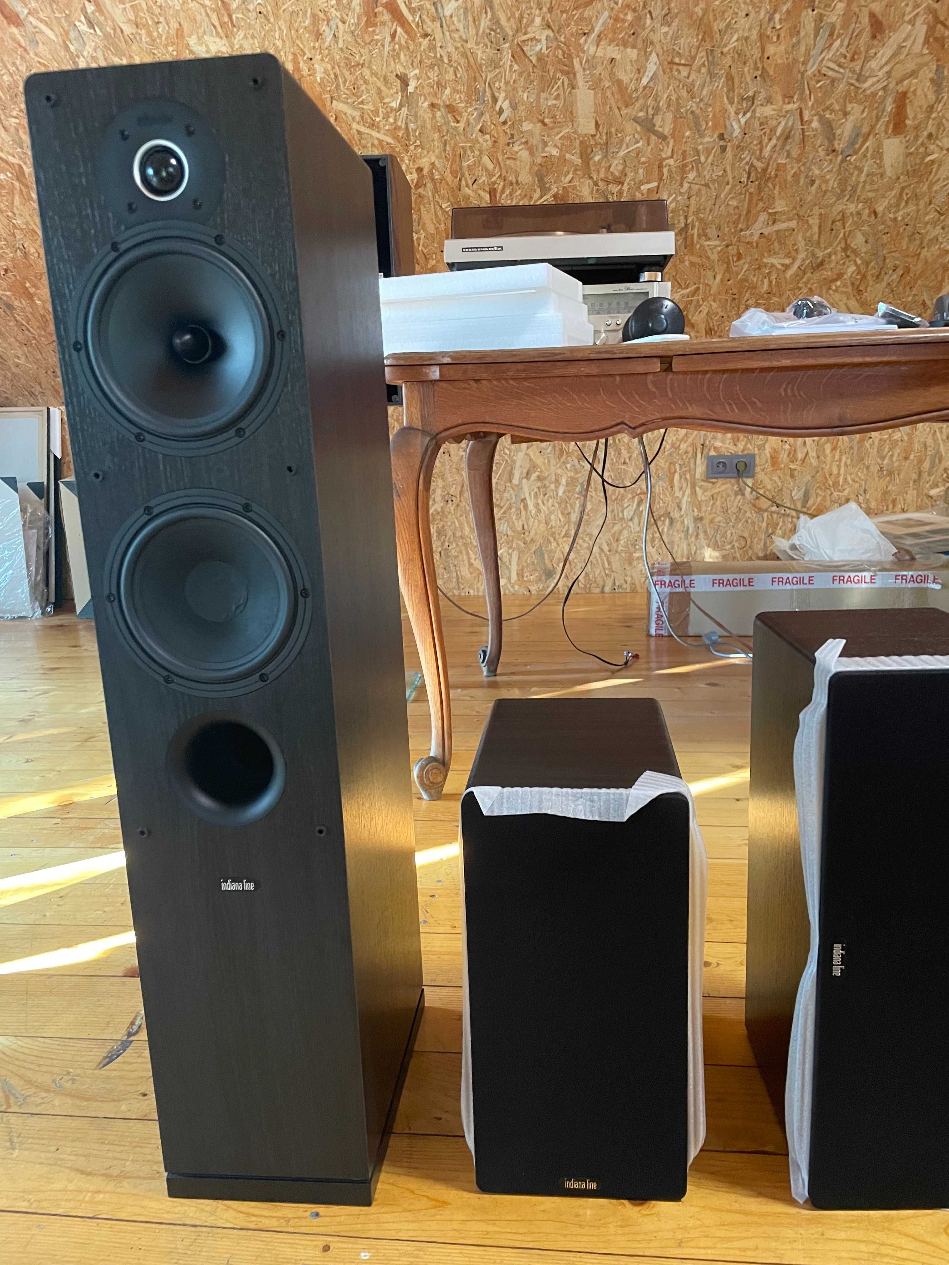 Kino domowe YAMAHA RX-V4A + INDIANA LINE Tesi Czarny