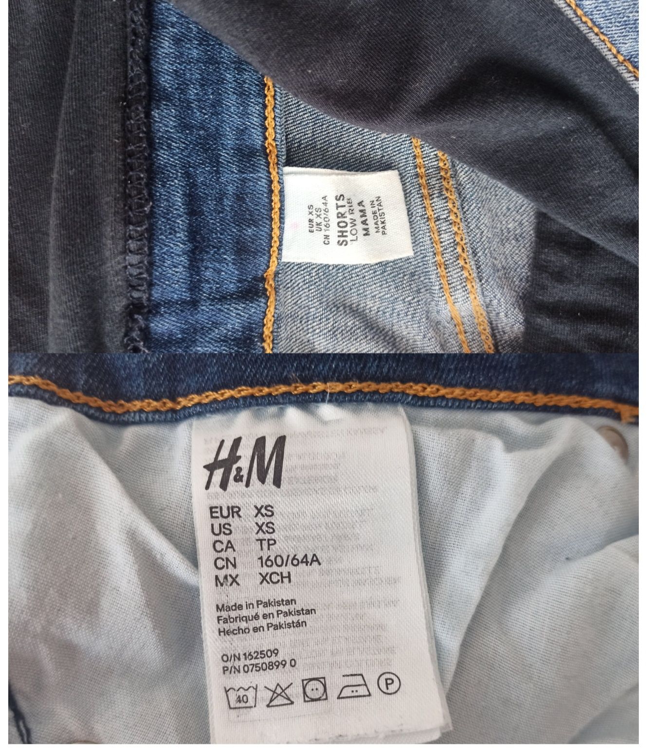 Шорти H&M для вагітних розмір XS/36