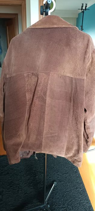 Casaco em couro/pele