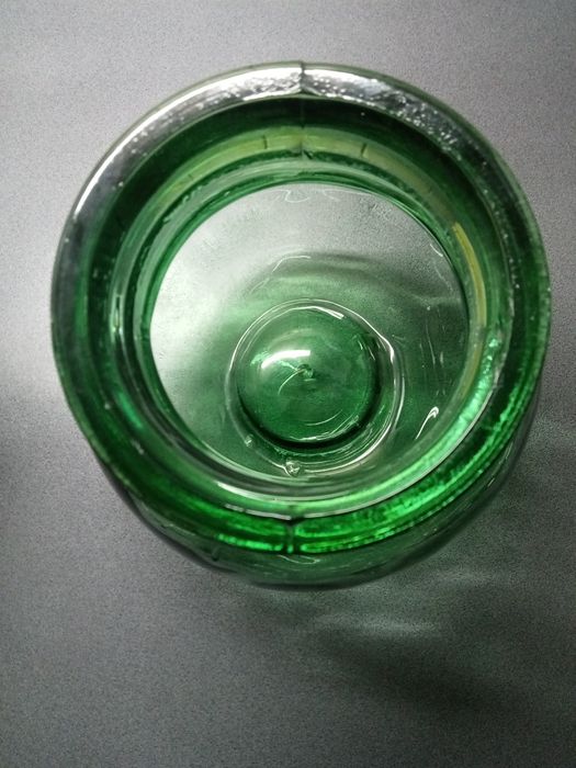 VIRESA stara butla szklana z szerokim otworem