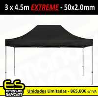 Tenda / Pavilhão / Paddock - 3x4,5 m - Extreme (estrutura 50x2mm hex)