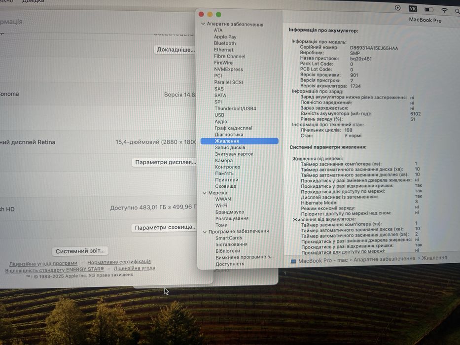 Apple MacBook Pro 15” (A1990) 2019р — i7 9750H / 32GB / 512GB /4GB