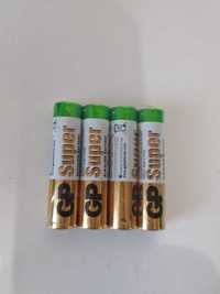 Батарейки GP SUPER (LR03 и LR6) ААA и AA. Оригинал. 4шт в упаковке