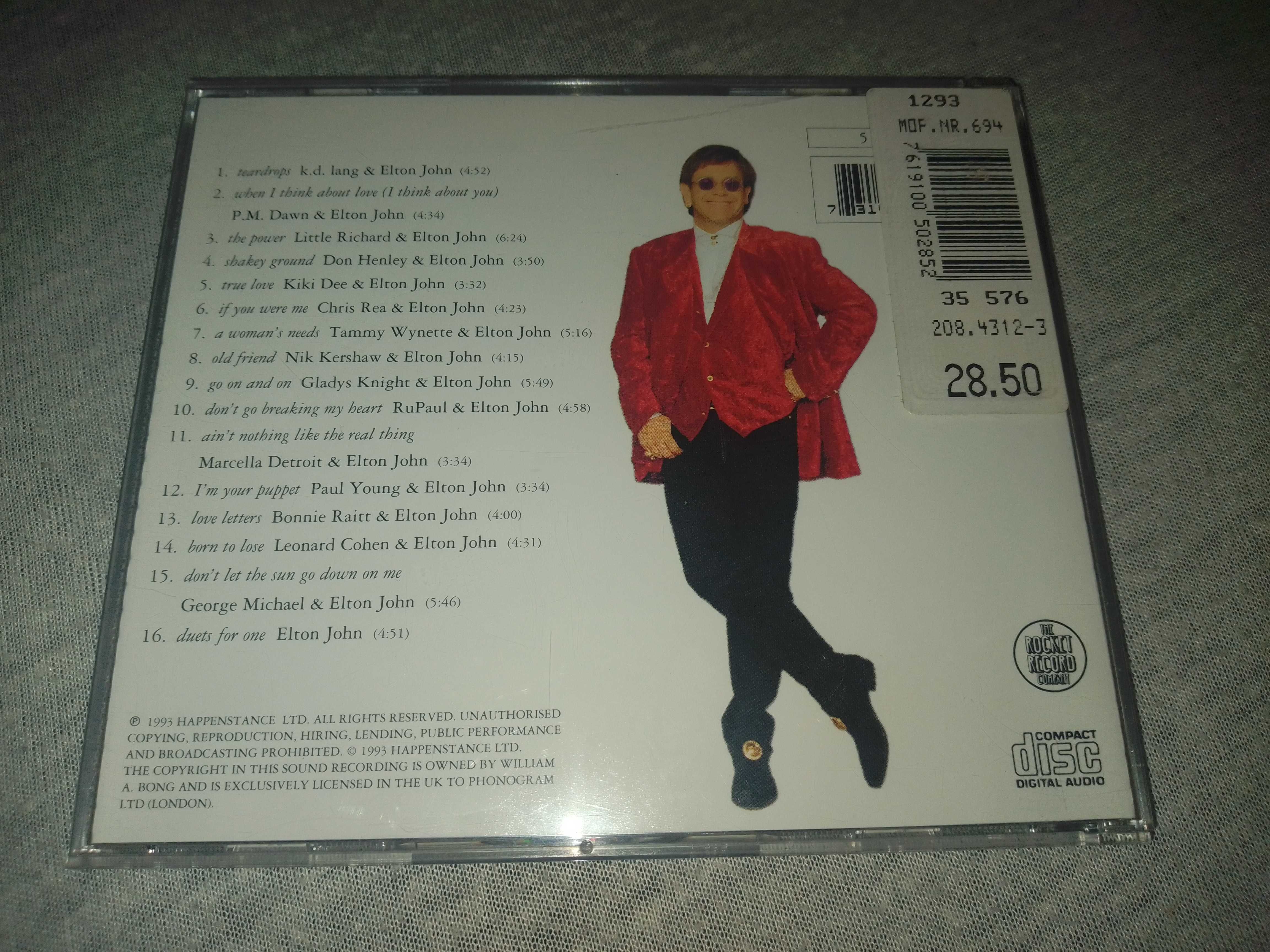 Elton John "Duets" фирменный CD Made In Germany.