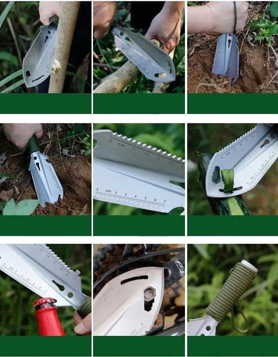 ŁOPATKA wojskowa przetrwania ŁOPATA saperka NÓŻ piła survival  SP3