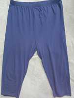 Granatowe legginsy capri