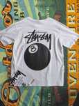 Stussy Męska Biała Koszulka z Nadrukiem XL