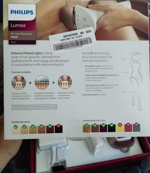 Fotoepilatir Philips lumea 9900