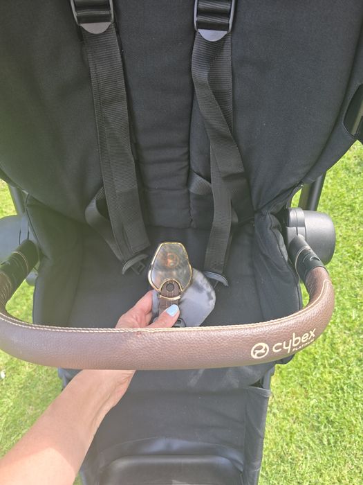 Cybex e-Priam Black Rosegold gondola + spacerówka