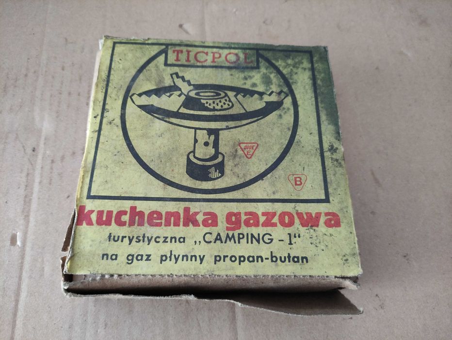 Jednopalnikowa turystyczna kuchenka gazowa ''CAMPING-1'' PRL