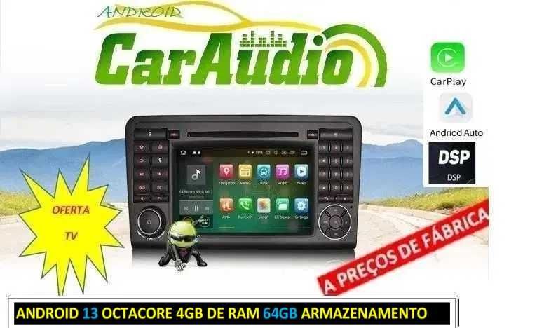 Auto-rádio 2 din android 13 64GB para mercedes ML W164 GL X164