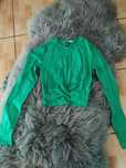 Nowy crop top wiązany H&M xs 34 krótka bluzka damska zielona