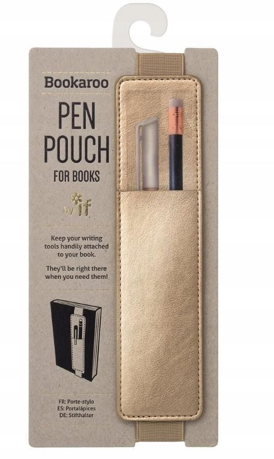 Bookaroo Pen Pouch Uchwyt Na Długopis Złoty, If