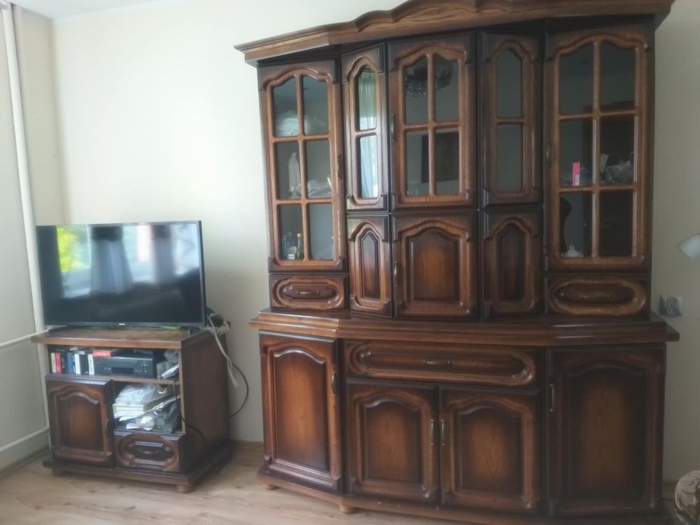 Komplet mebloscianka + szafa + szafka pod tv