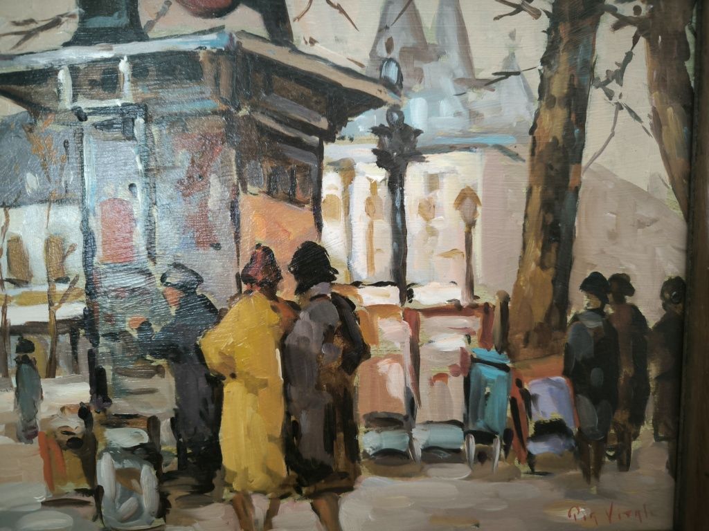 Quadro / Pintura Óleo sob placa - Pia Vitale 25,5x30,5