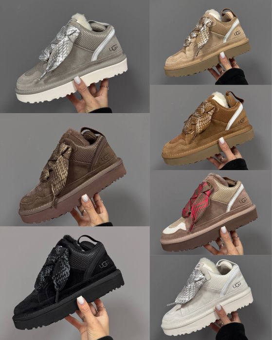 + Додаткові шнурки ‼️ Зимові снікерси UGG LOWMEL SNEAKERS BLACK