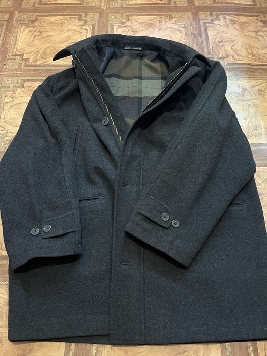 Мужское шерстяное пальто Mark & Spencer