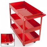 Carrinho ferramentas 3 prateleiras níveis trolley apoio oficina