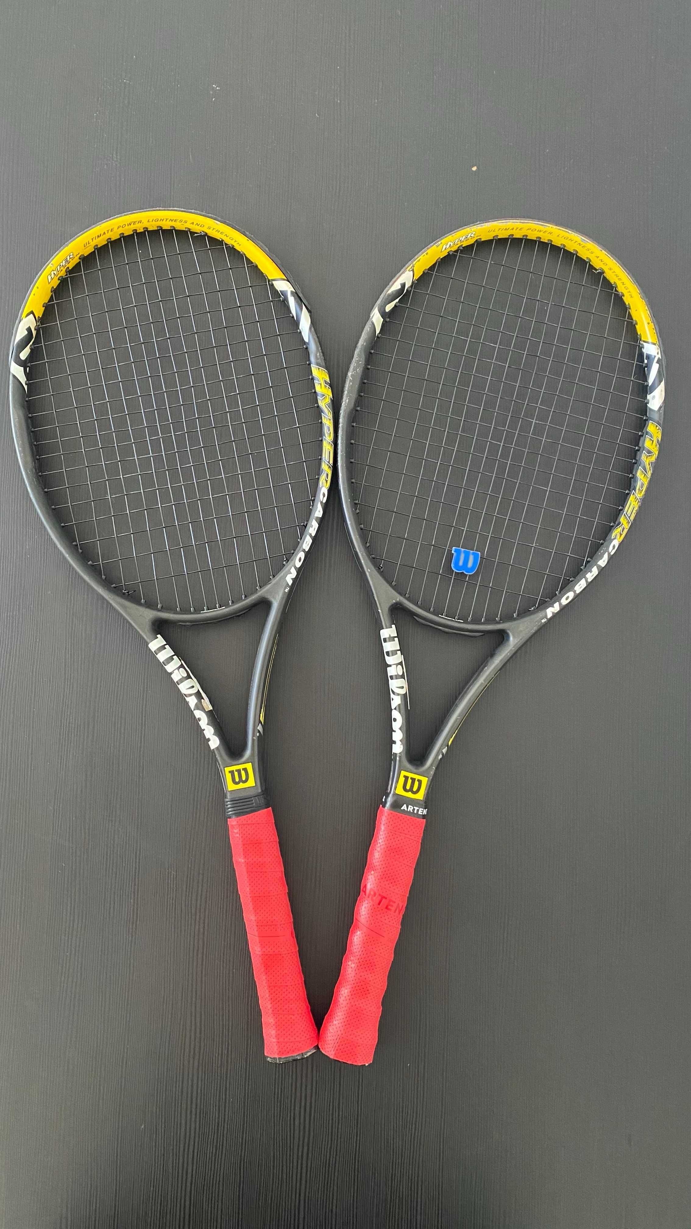 Raquetes Wilson Hammer 6.3 Hyper Carbon - kit exclusivo de campeão!