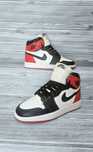 Limitowane retro Nike Air Jordan 1 Black Toe sneakersy skórzane 36