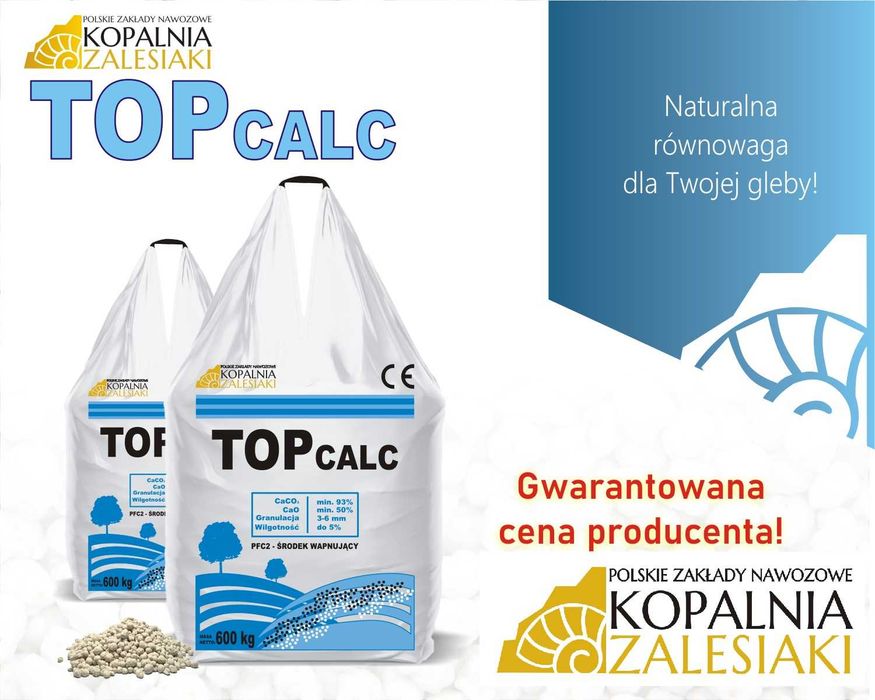 wapno granulowane węglanowe**TopCalc** Kopalnia Zalesiaki [Podlasie ]