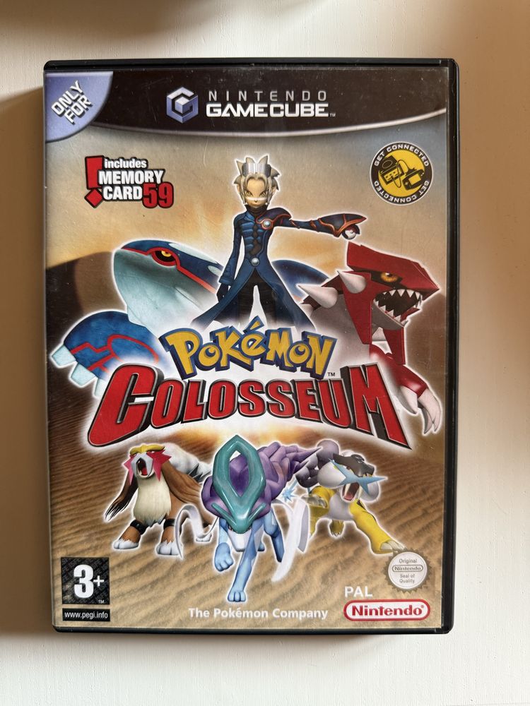 Pokémon Colosseum com cartão de memória