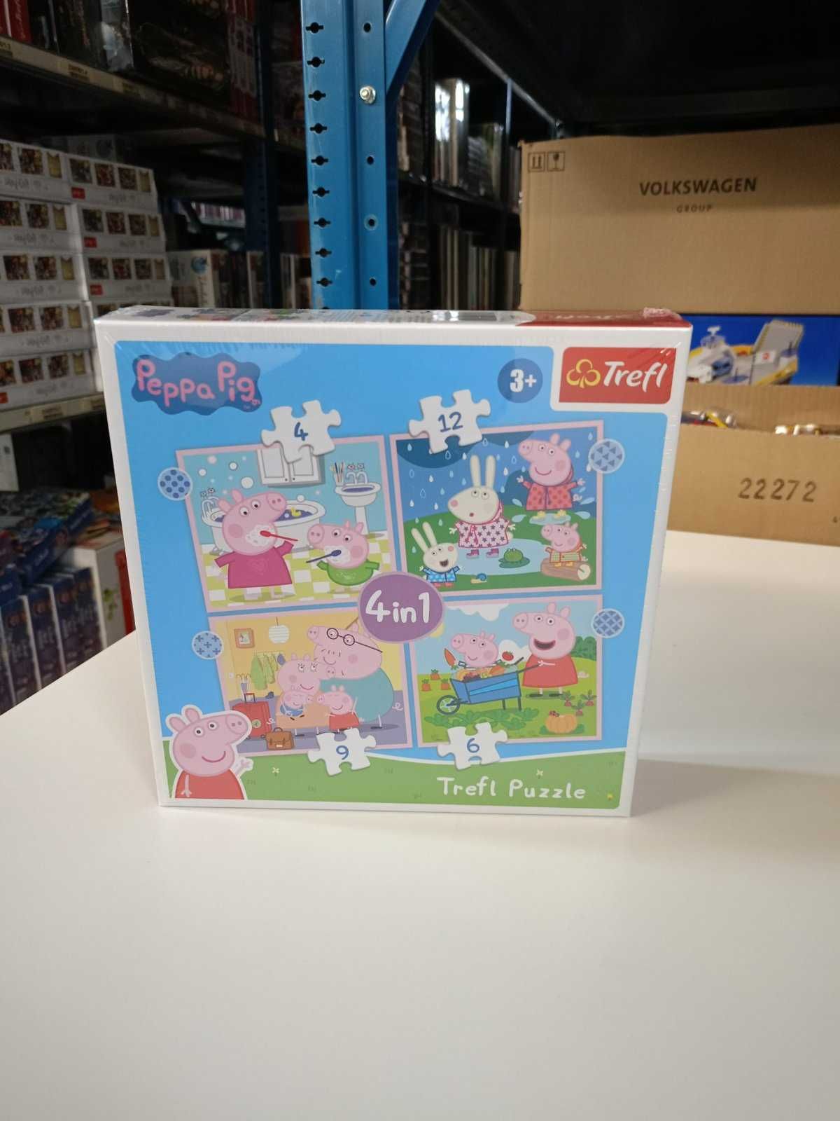 Puzzle Trefl 4w1 31 elementów ŚWINKA PEPPA 4w1 91895