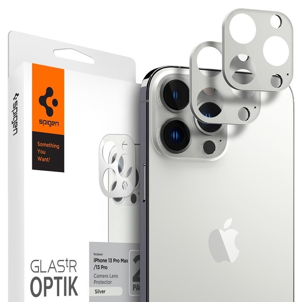 Osłona Aparatu Spigen Optik.tr 2X Do Iphone 13 Pro / 13 Pro Max Silver