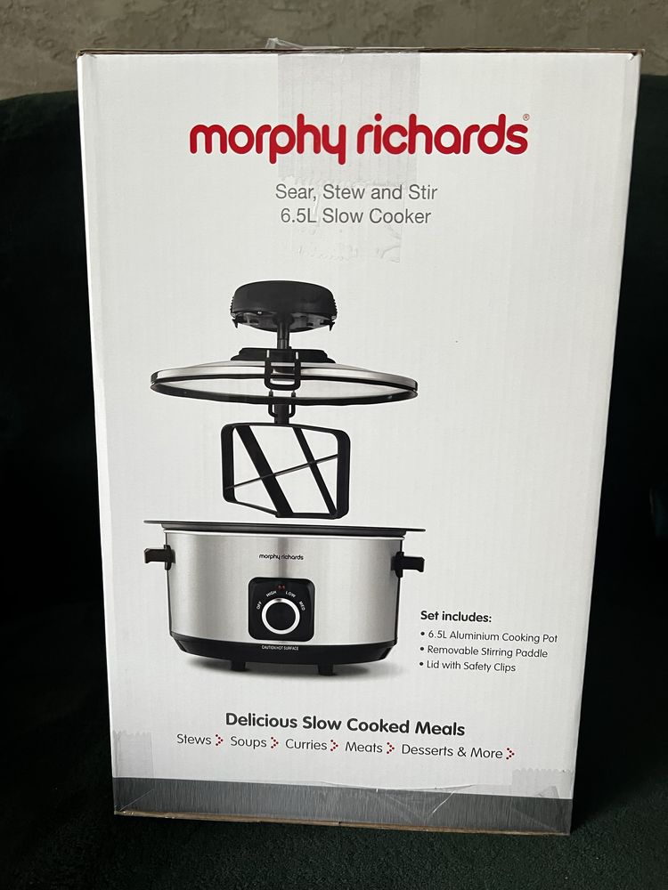 Wolnowar parowar morphy richards stew & stir 6,5 l nowy