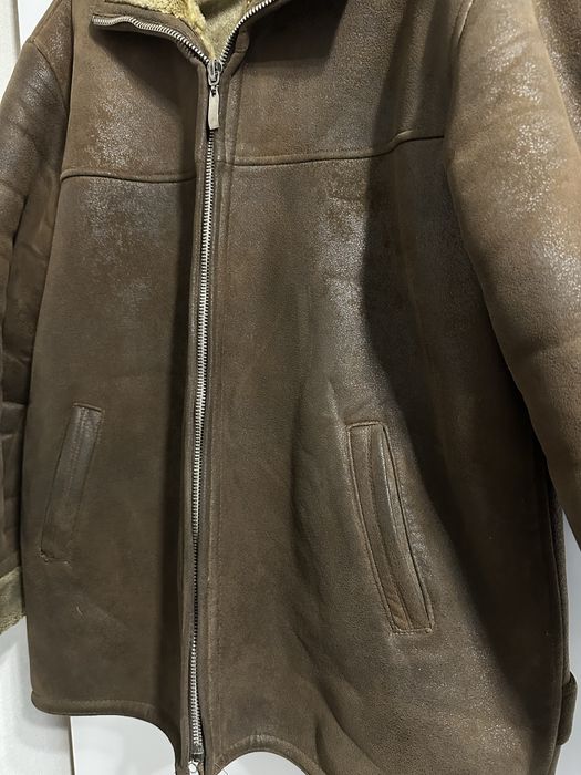 Дубленка мужская зимняя б/у р.54 , куртка