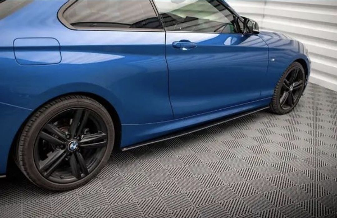Лезвия пороги BMW F22  БМВ Ф22 диффузор спойлер сплиттер сплiтер