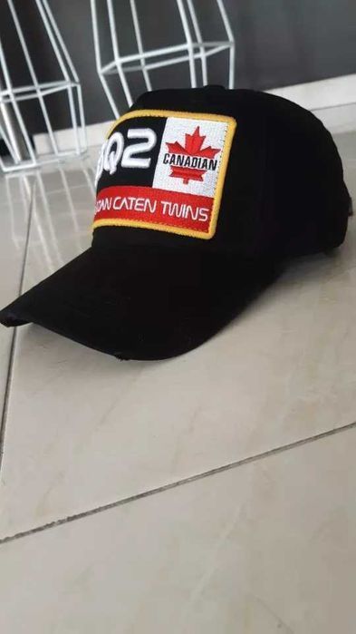 Czapka DSQUARED2 DSQ2 czarna czapeczka z daszkiem Nowa