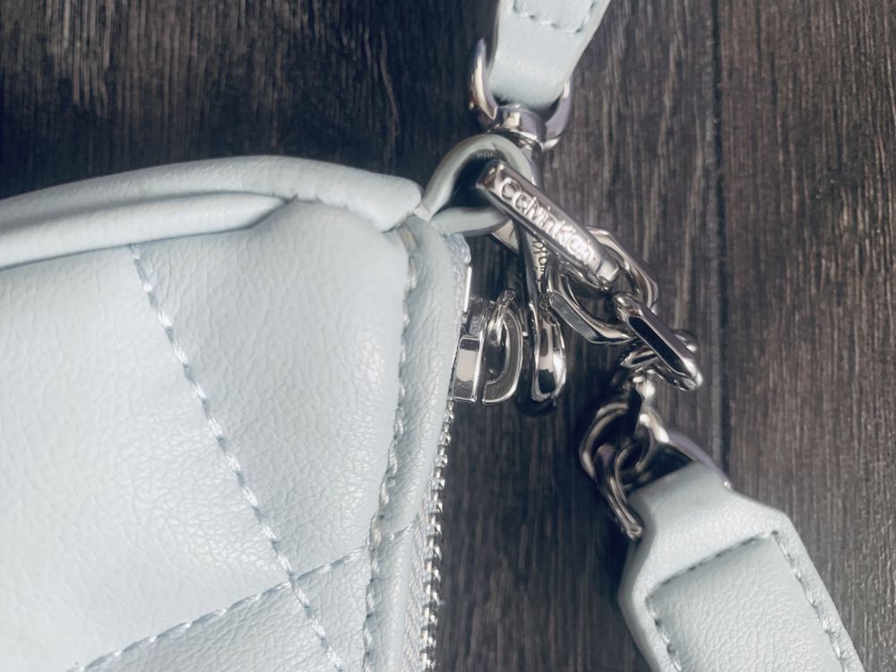 Torebka Calvin Klein mała mini bag mk błekitna ck do ręki kors