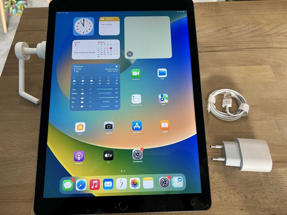iPad Pro 12.9" 128GB WIFI Cellular LTE Space Grey Pencil Gwar FV23%