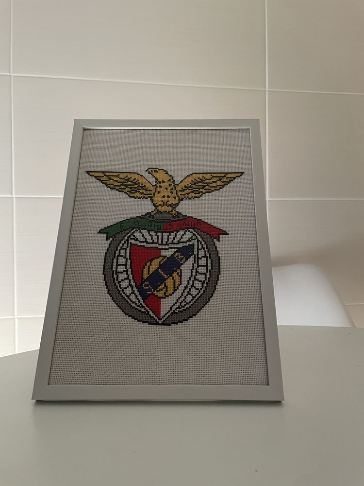 Quadro Ponto Cruz Benfica