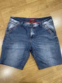 Świetne spodenki jeansowe  męskie XL